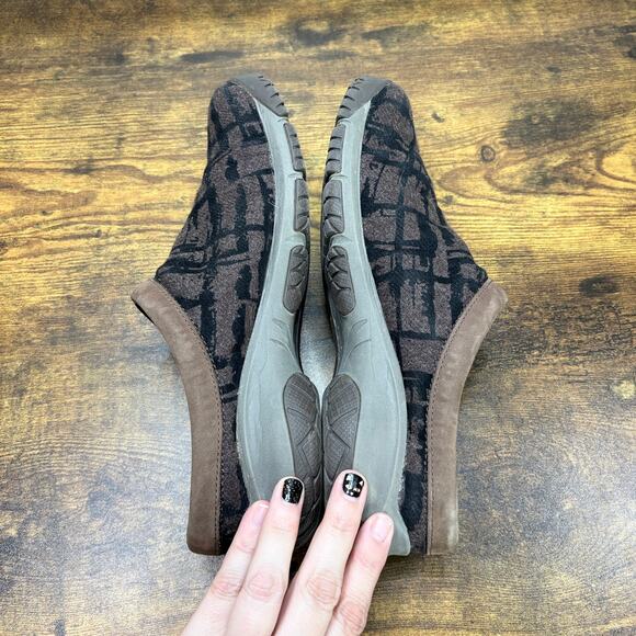 Merrell Size 8.5 Encore Clog Comfort Shoes Cushioned Brown Black Mule Slip On - Picture 5 of 12